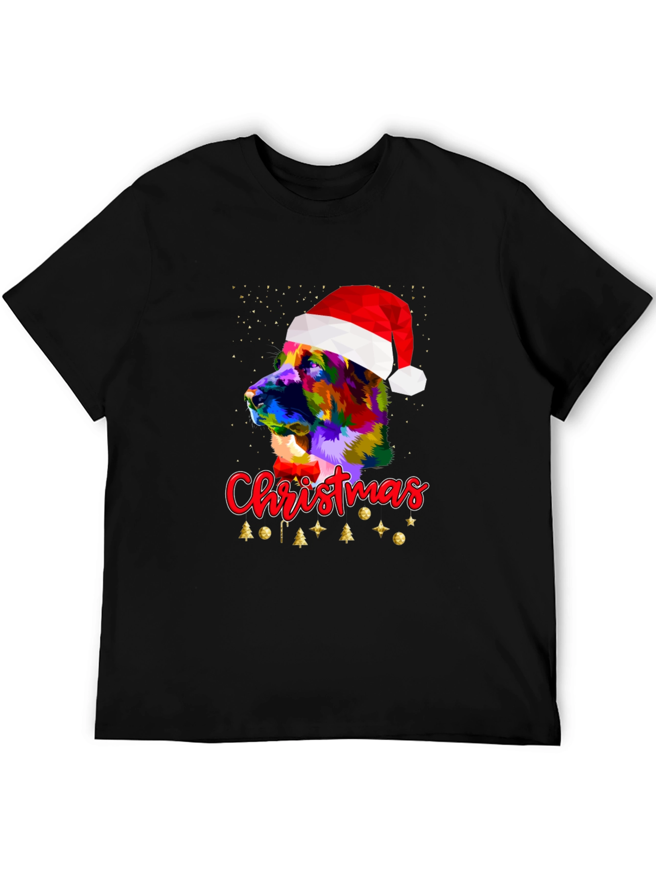 Camiseta Hombre Diseño Navideño Perro