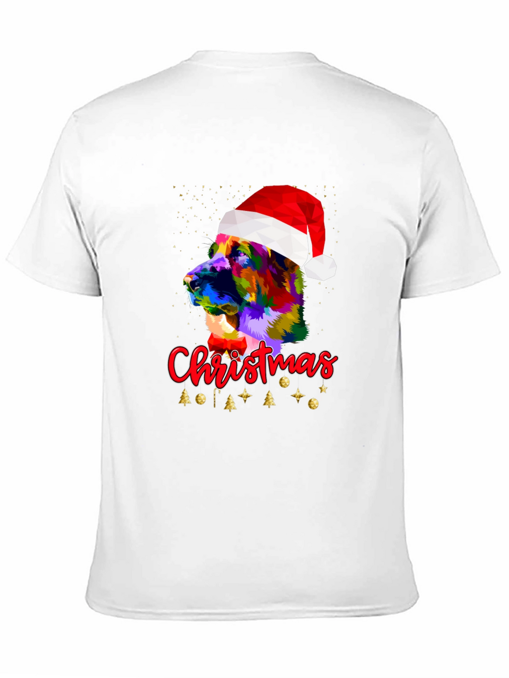 Camiseta Hombre Diseño Navideño Perro