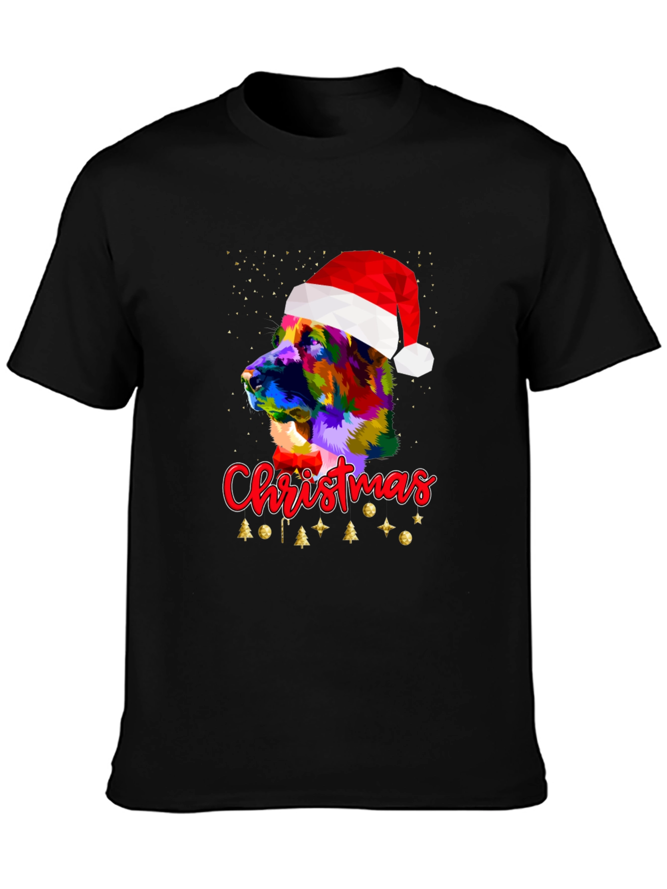 Camiseta Hombre Diseño Navideño Perro