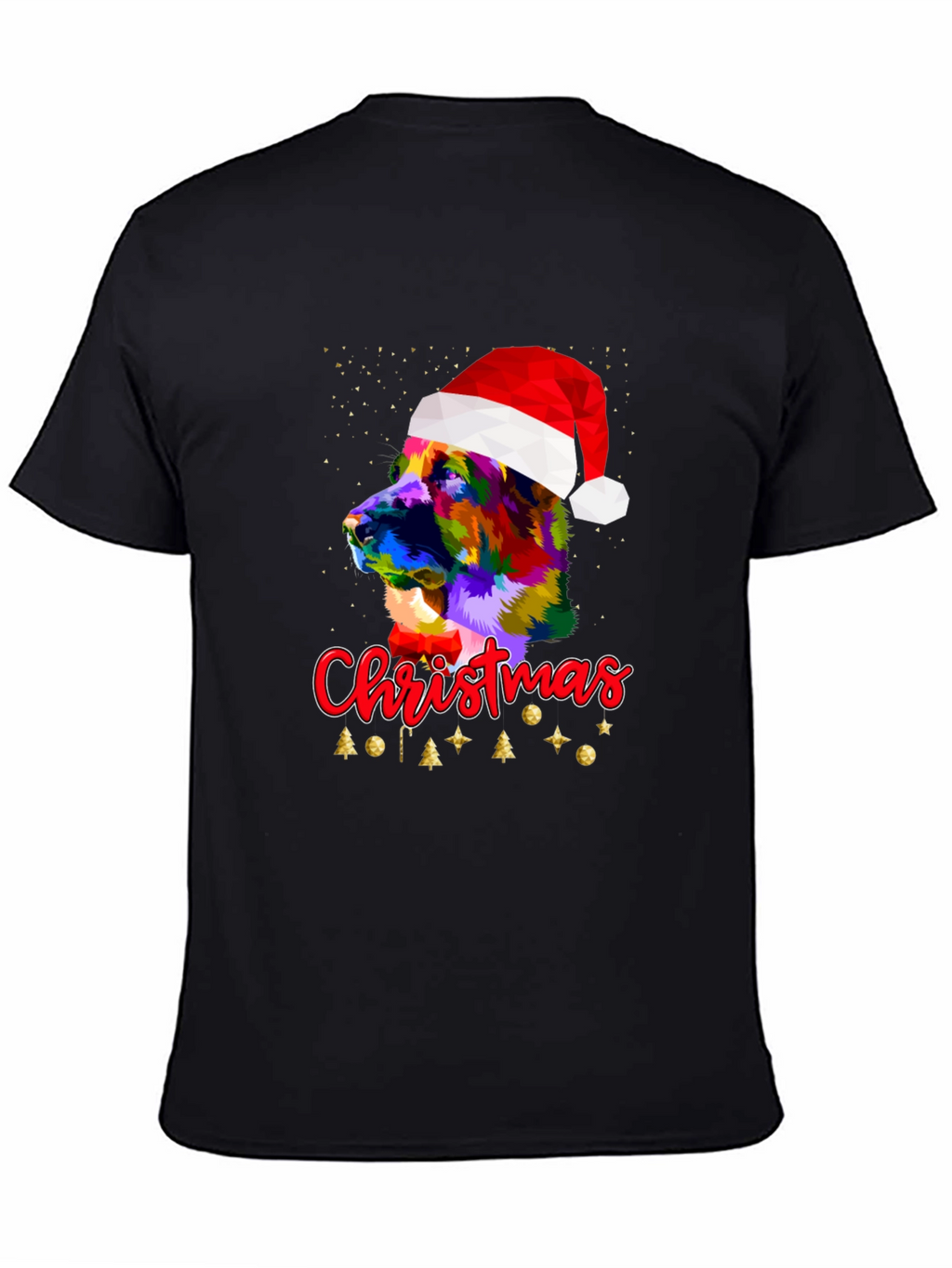 Camiseta Hombre Diseño Navideño Perro