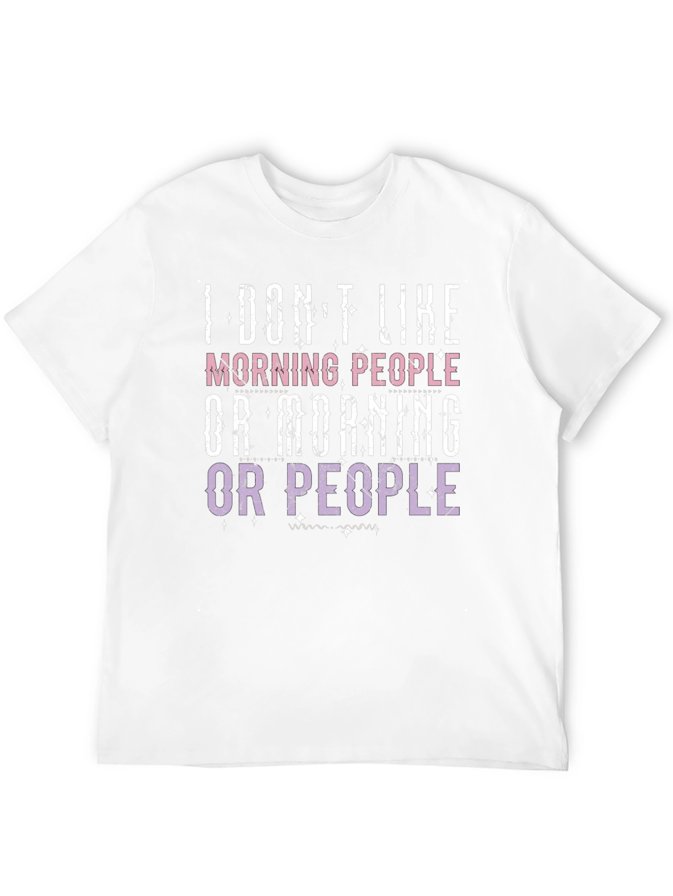 Camiseta Humorística: No Me Gusta La Gente Matutina