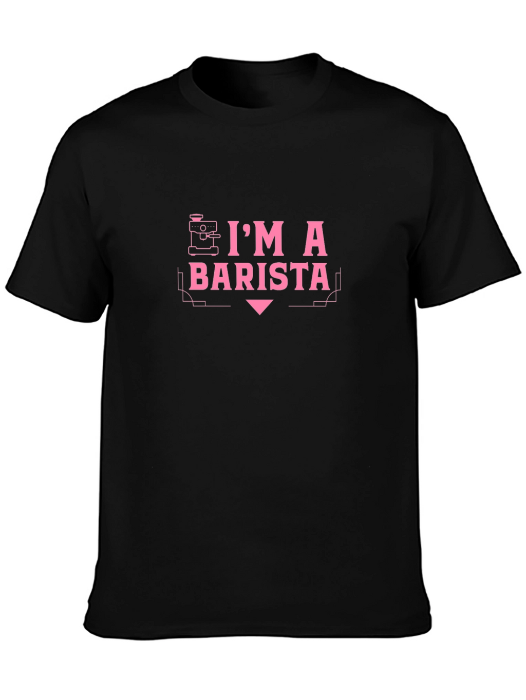 Camiseta Negra Barista - Diseño Original