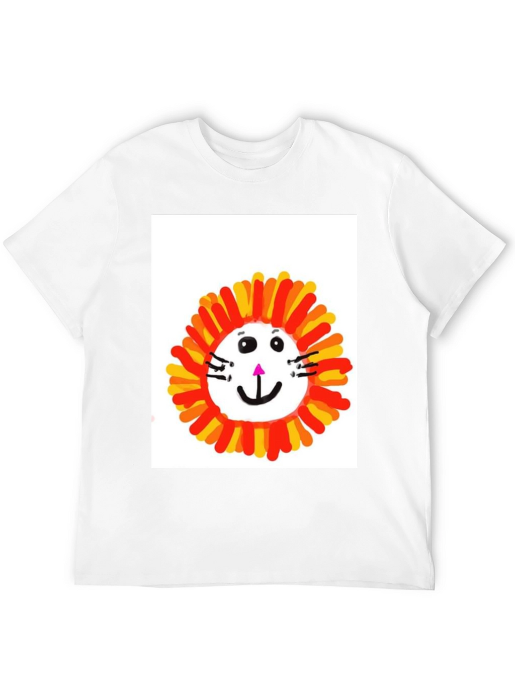 Camiseta Negra con Diseño de León Infantil