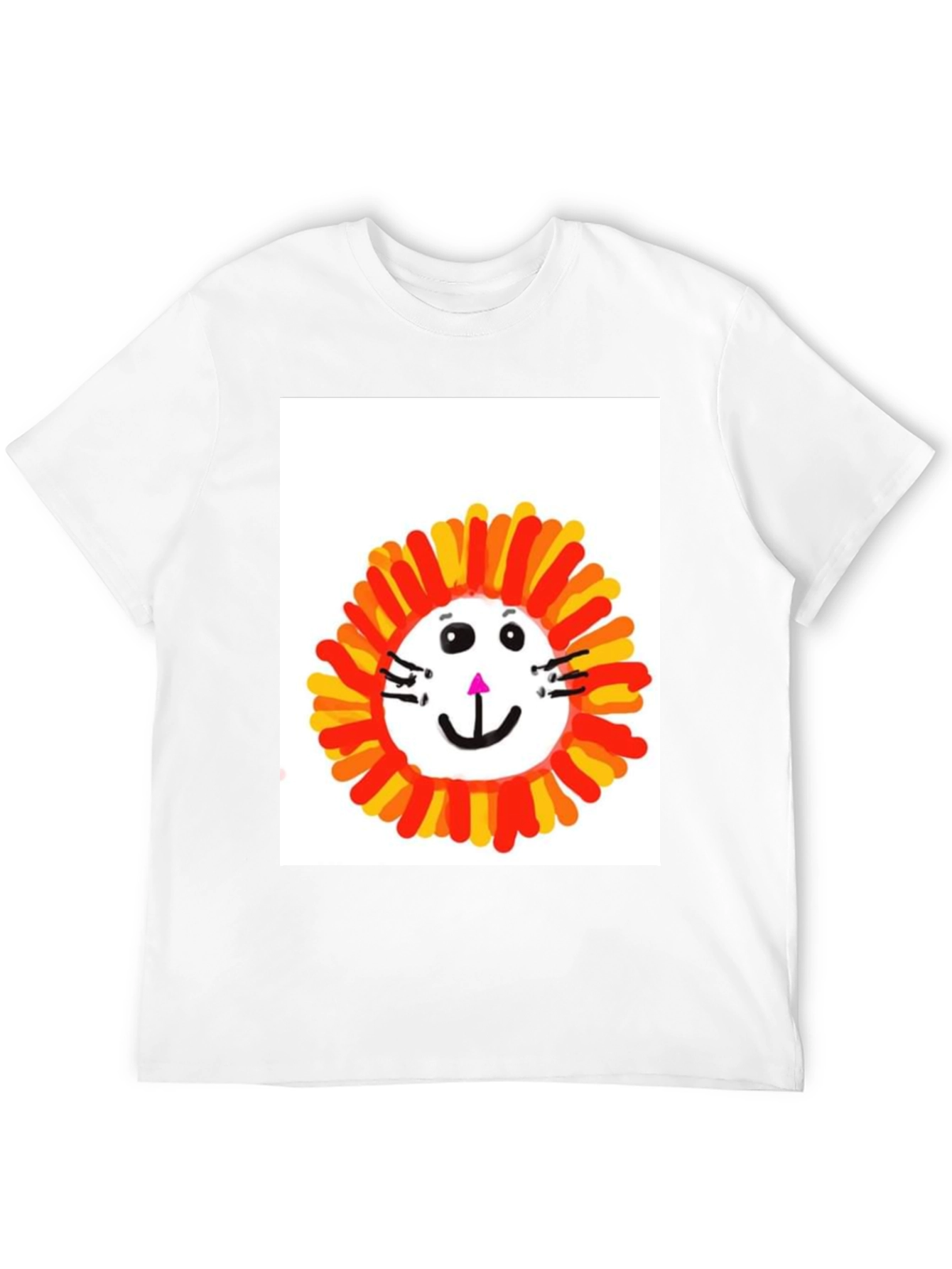 Camiseta Negra con Diseño de León Infantil