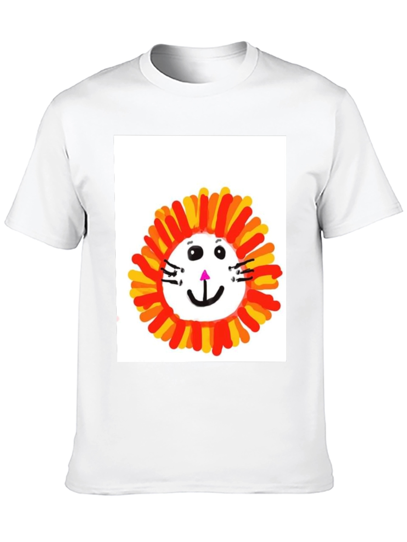 Camiseta Negra con Diseño de León Infantil