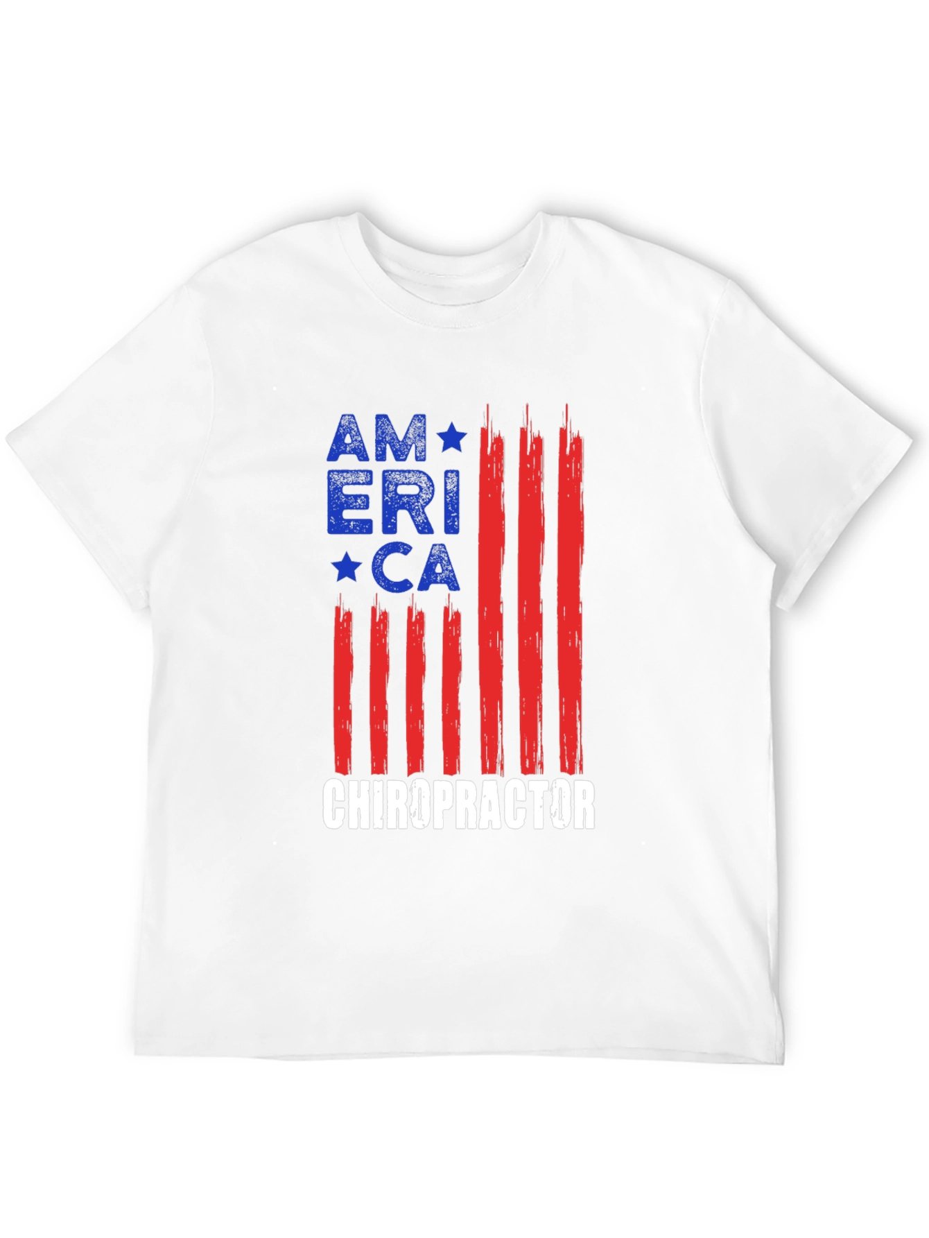 Camiseta América Quiropráctico - Diseño Bandera USA