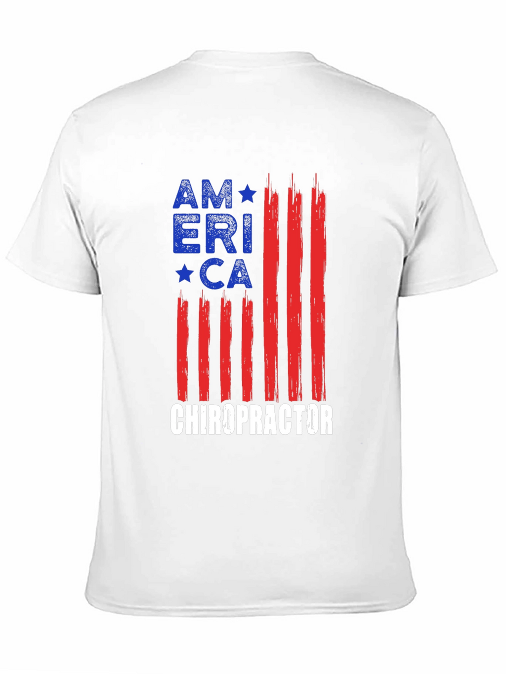 Camiseta América Quiropráctico - Diseño Bandera USA