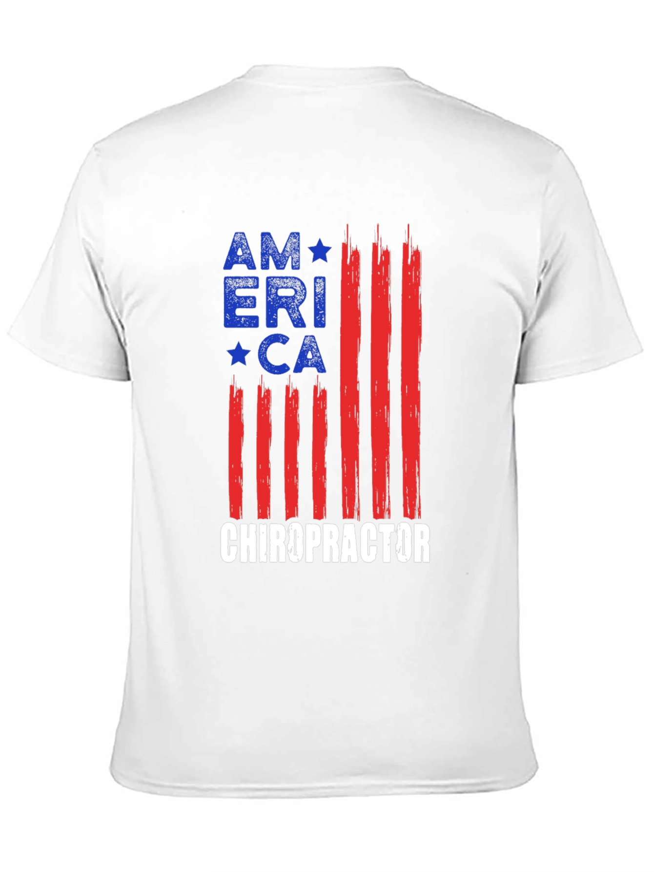 Camiseta América Quiropráctico - Diseño Bandera USA