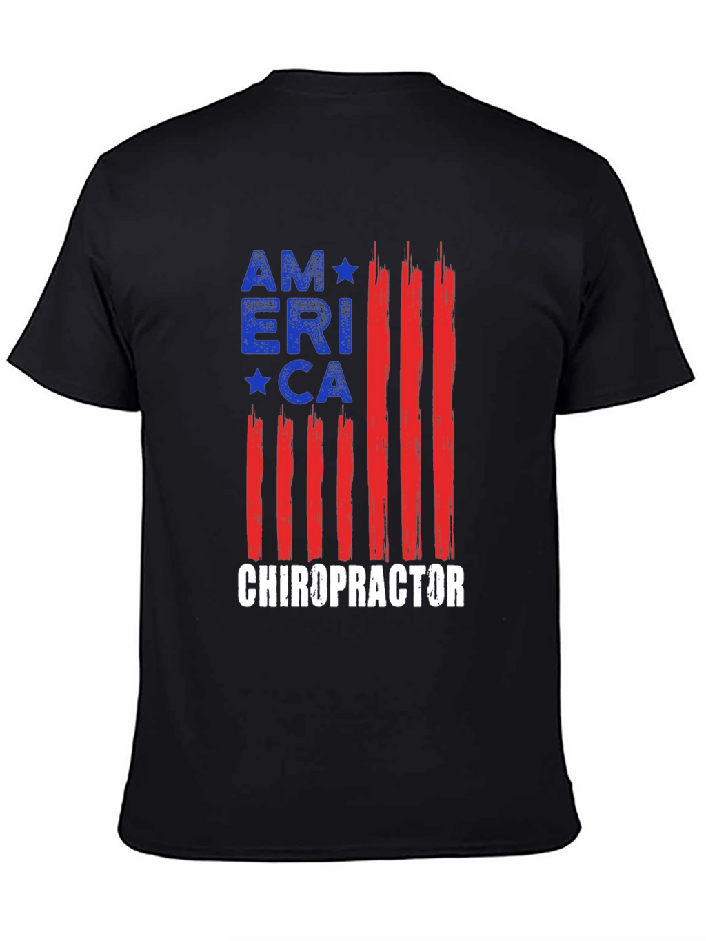 Camiseta América Quiropráctico - Diseño Bandera USA