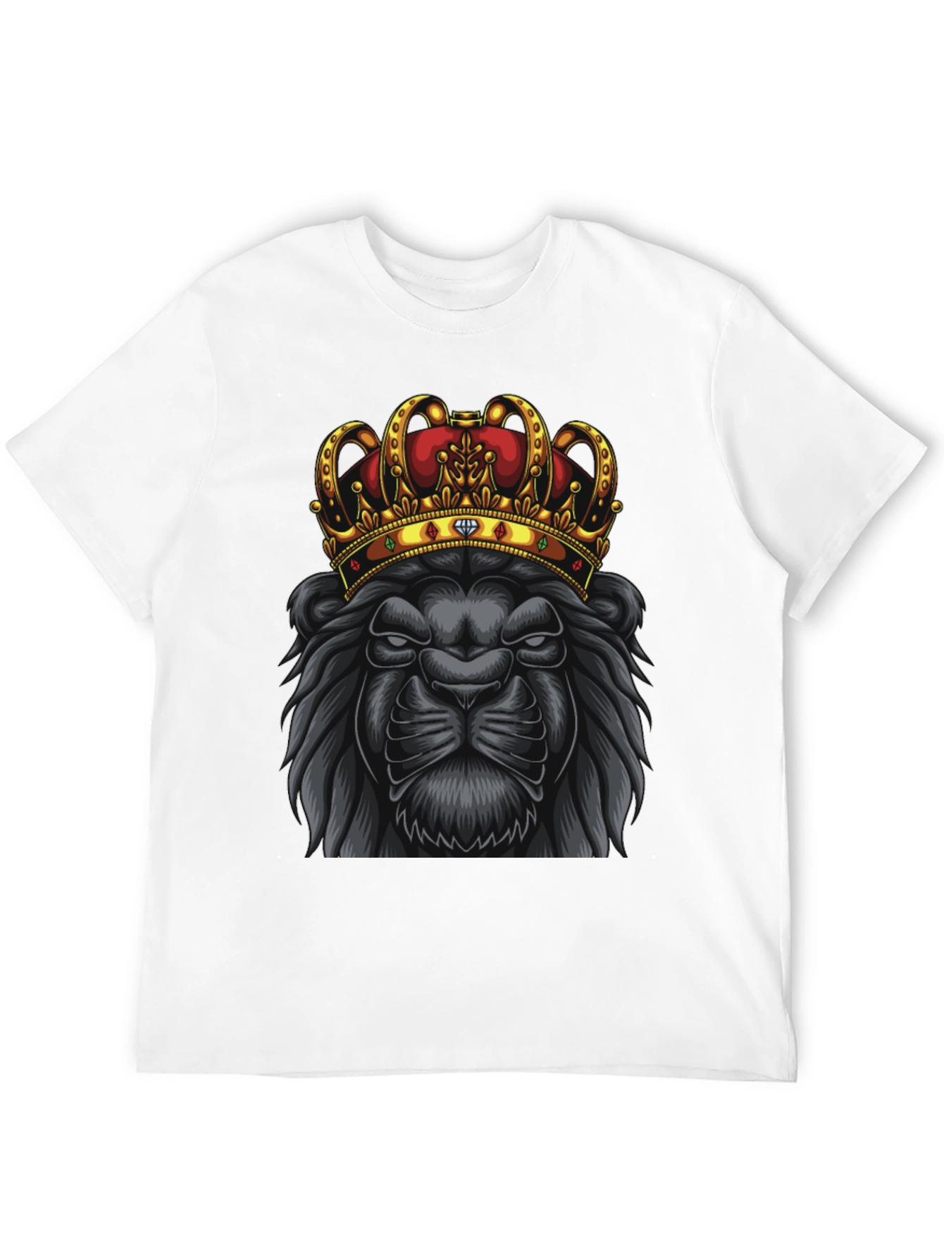 Camiseta Hombre León con Corona