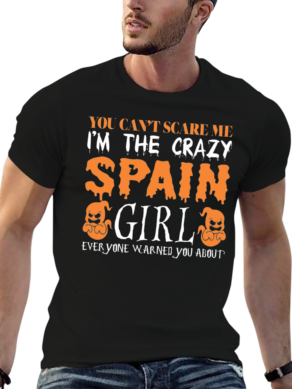 Camiseta Divertida España Girl Halloween