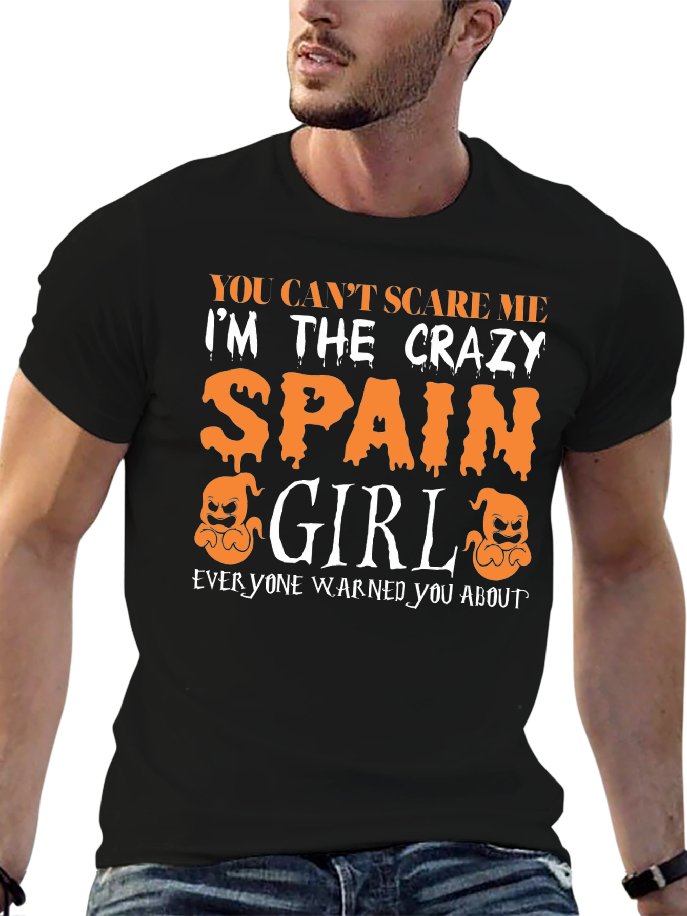Camiseta Divertida España Girl Halloween