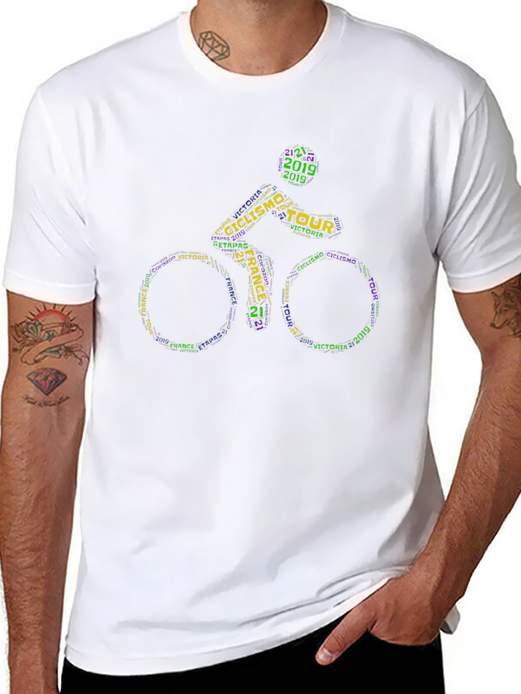 Camiseta Ciclismo Tour Francia Diseño Único
