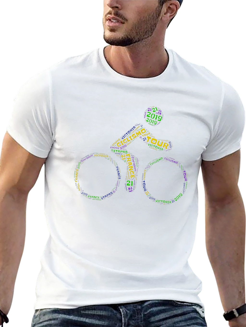 Camiseta Ciclismo Tour Francia Diseño Único