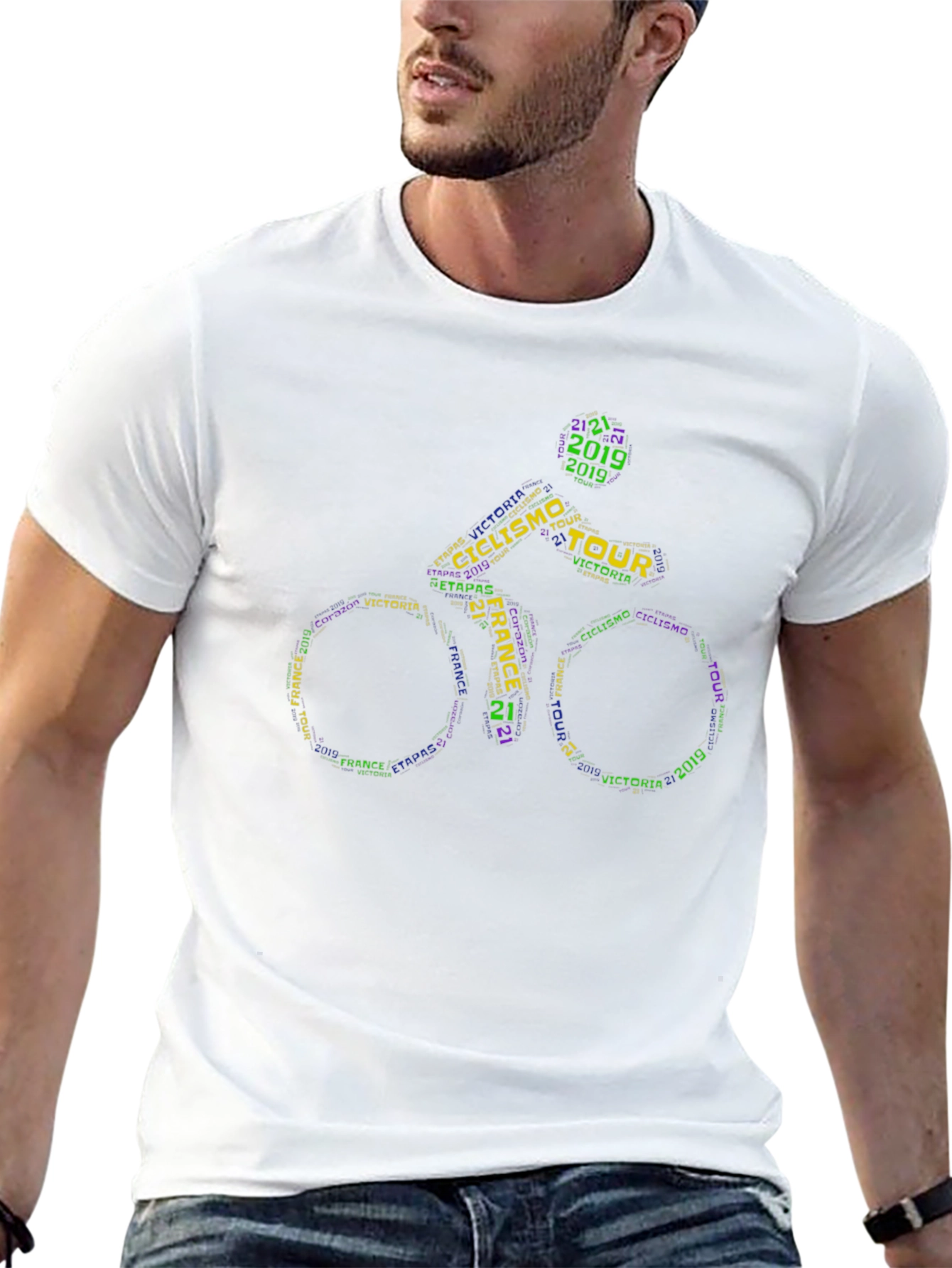 Camiseta Ciclismo Tour Francia Diseño Único