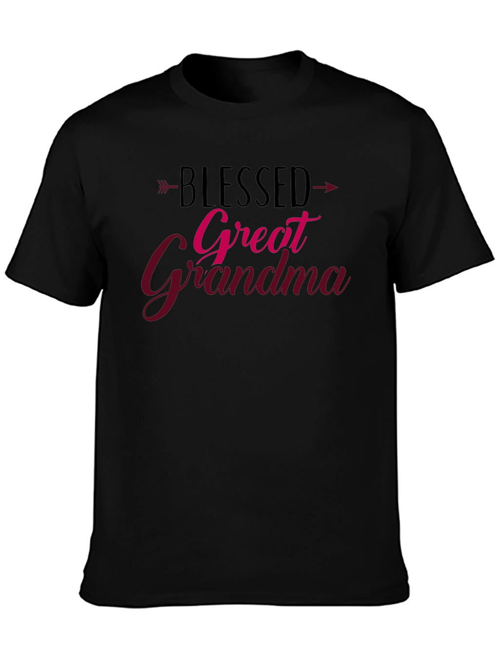 Camiseta Negra Blessed Great Grandma