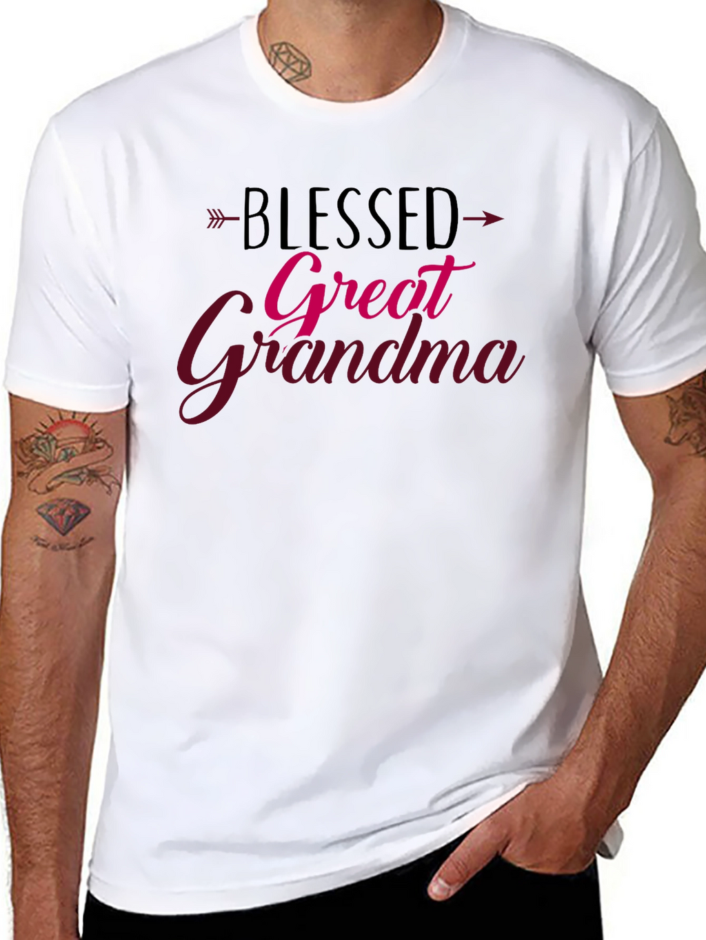 Camiseta Negra Blessed Great Grandma