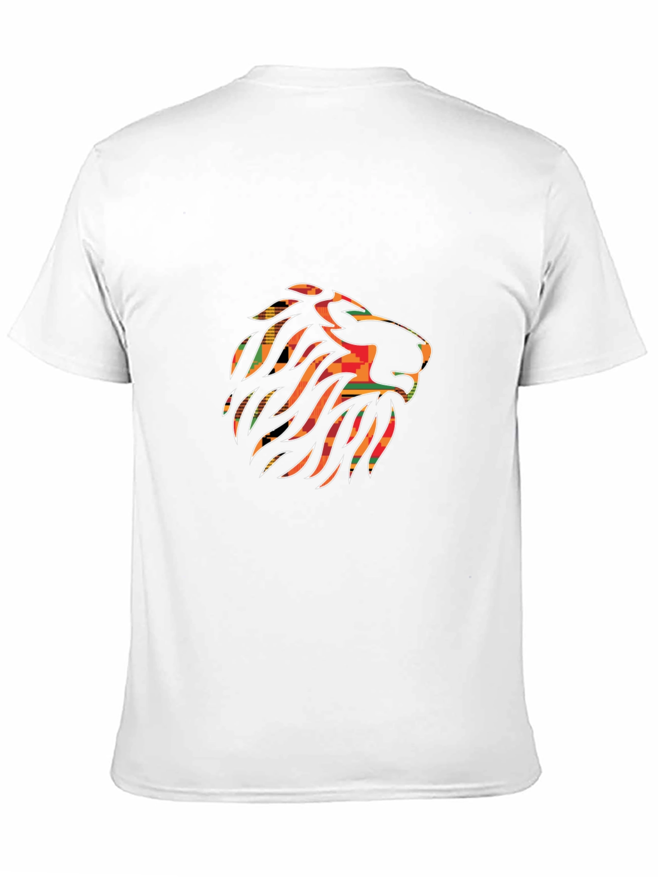 Camiseta Negra con Diseño de León Africano