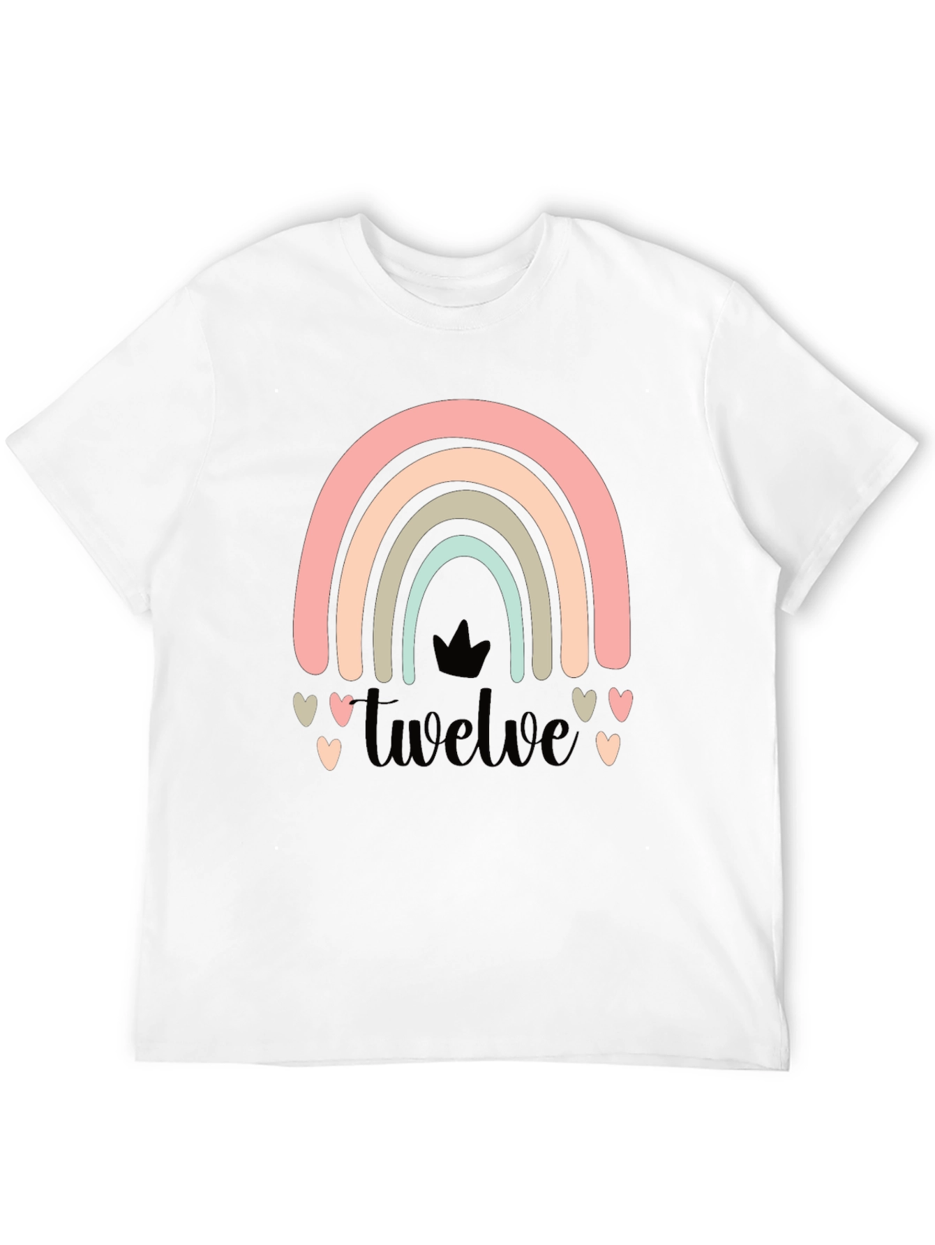 Camiseta Doce con Arcoíris Pastel