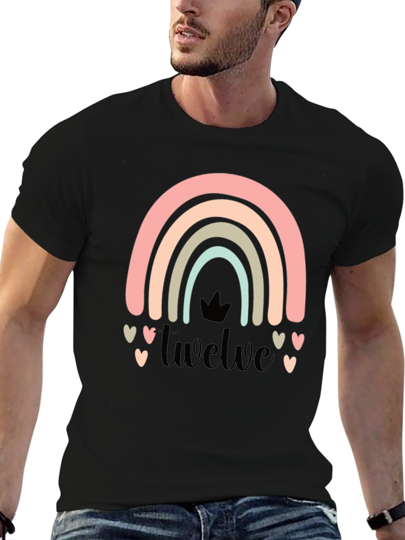 Camiseta Doce con Arcoíris Pastel