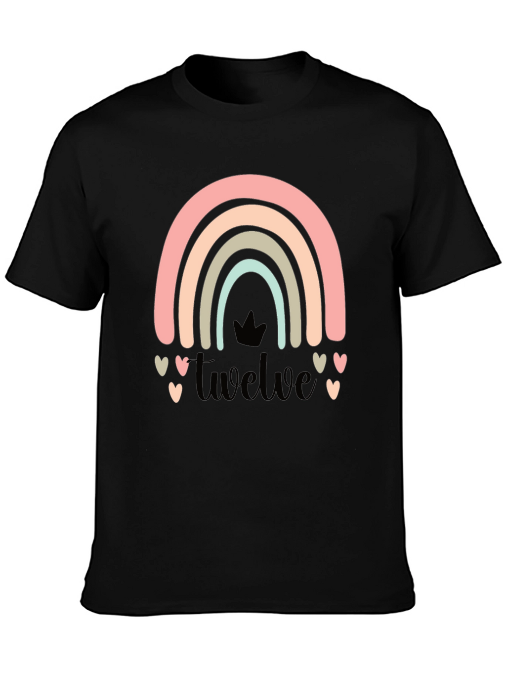 Camiseta Doce con Arcoíris Pastel