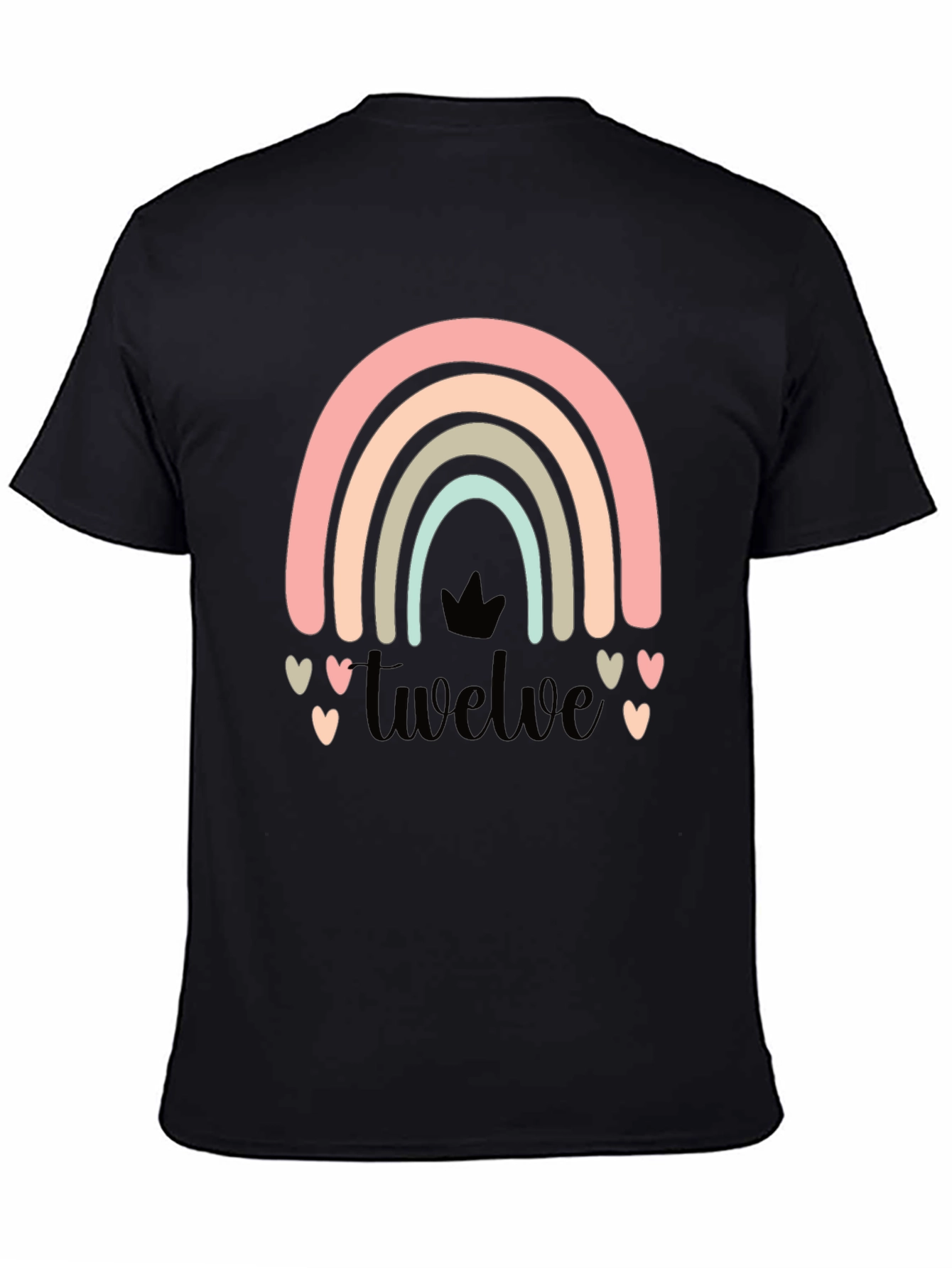 Camiseta Doce con Arcoíris Pastel