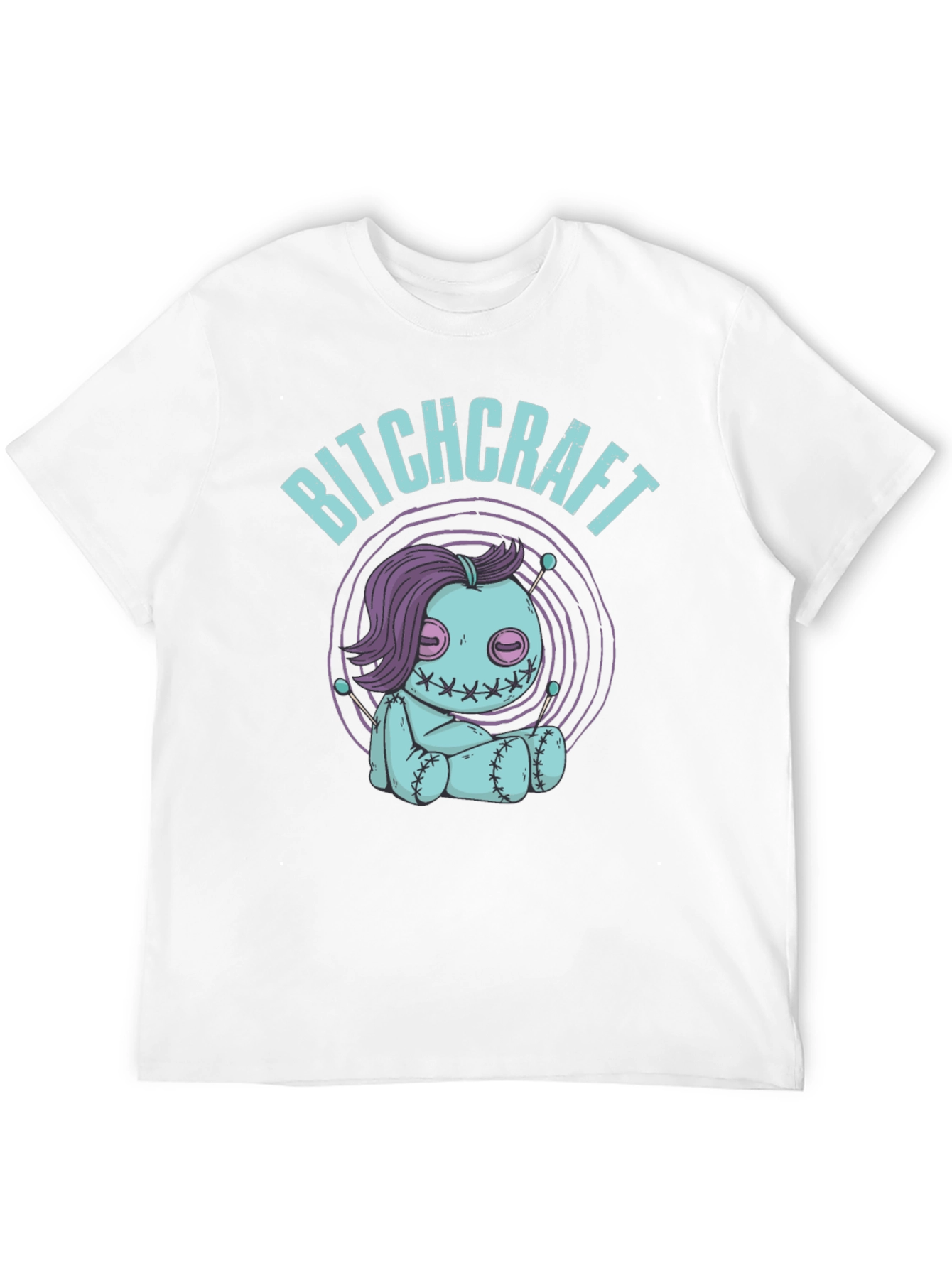 Camiseta Negra Bitchcraft Estilo Voodoo
