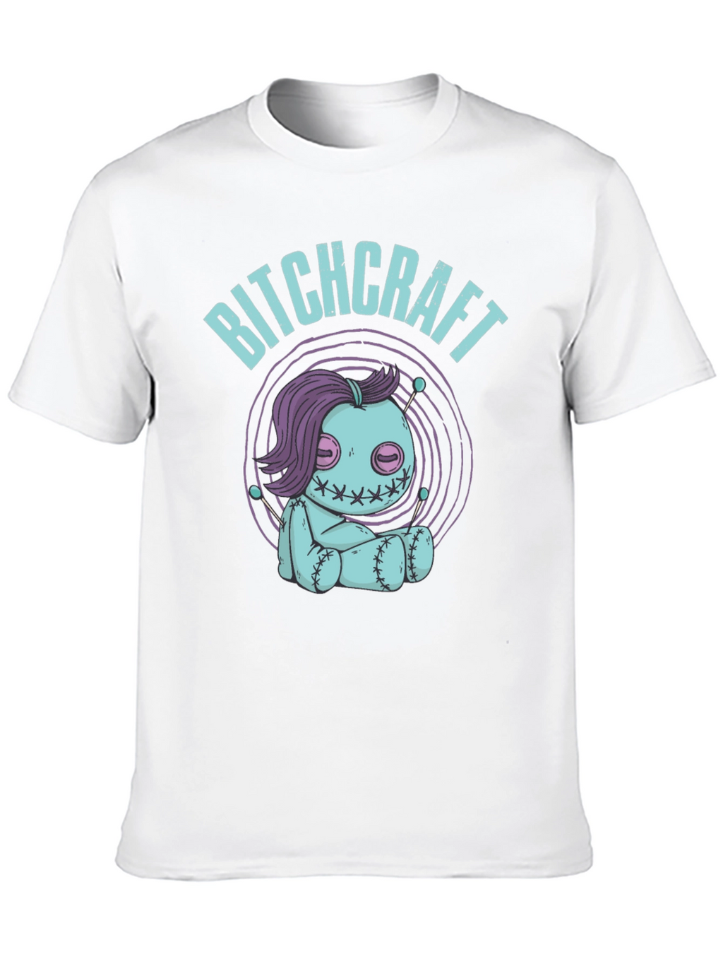 Camiseta Negra Bitchcraft Estilo Voodoo