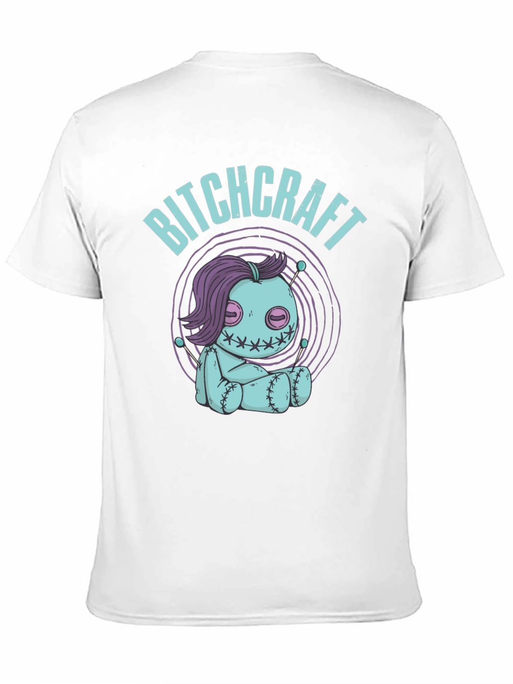 Camiseta Negra Bitchcraft Estilo Voodoo