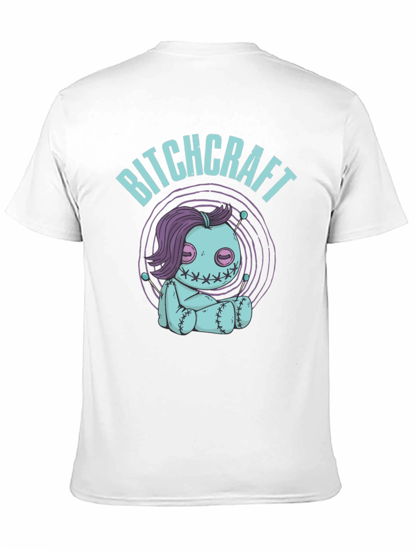 Camiseta Negra Bitchcraft Estilo Voodoo
