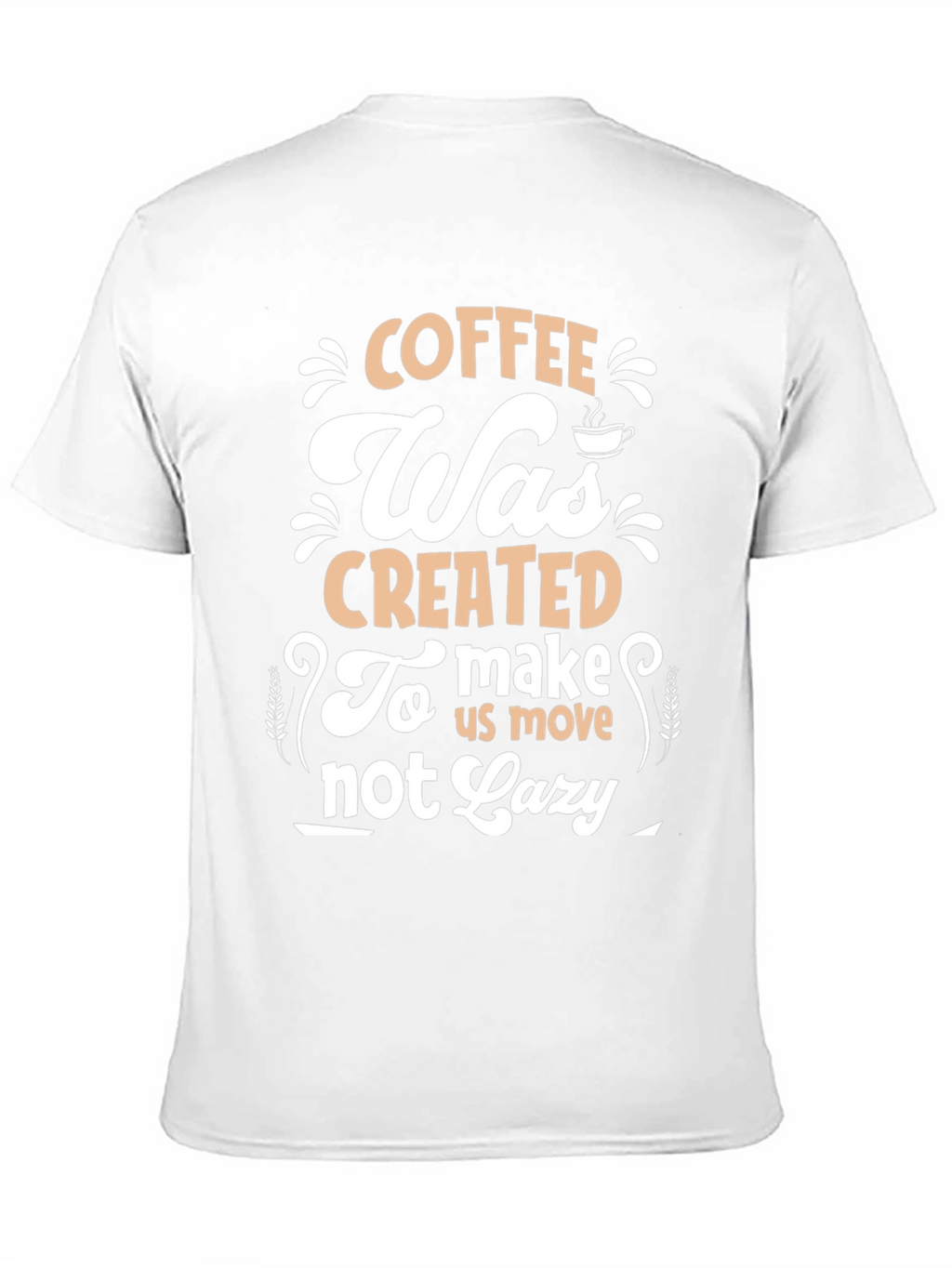 Camiseta Negra con Diseño de Café Motivacional
