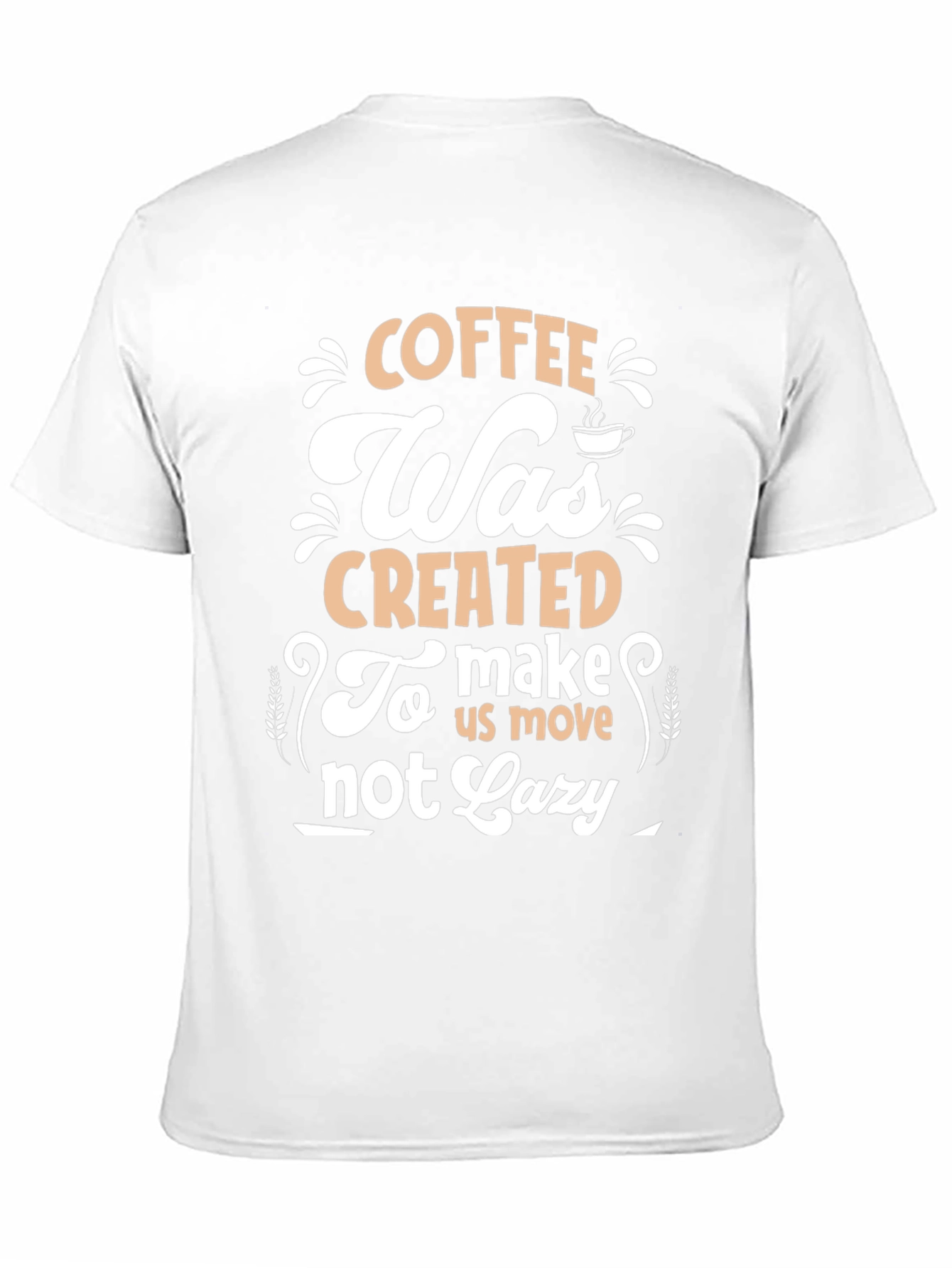 Camiseta Negra con Diseño de Café Motivacional