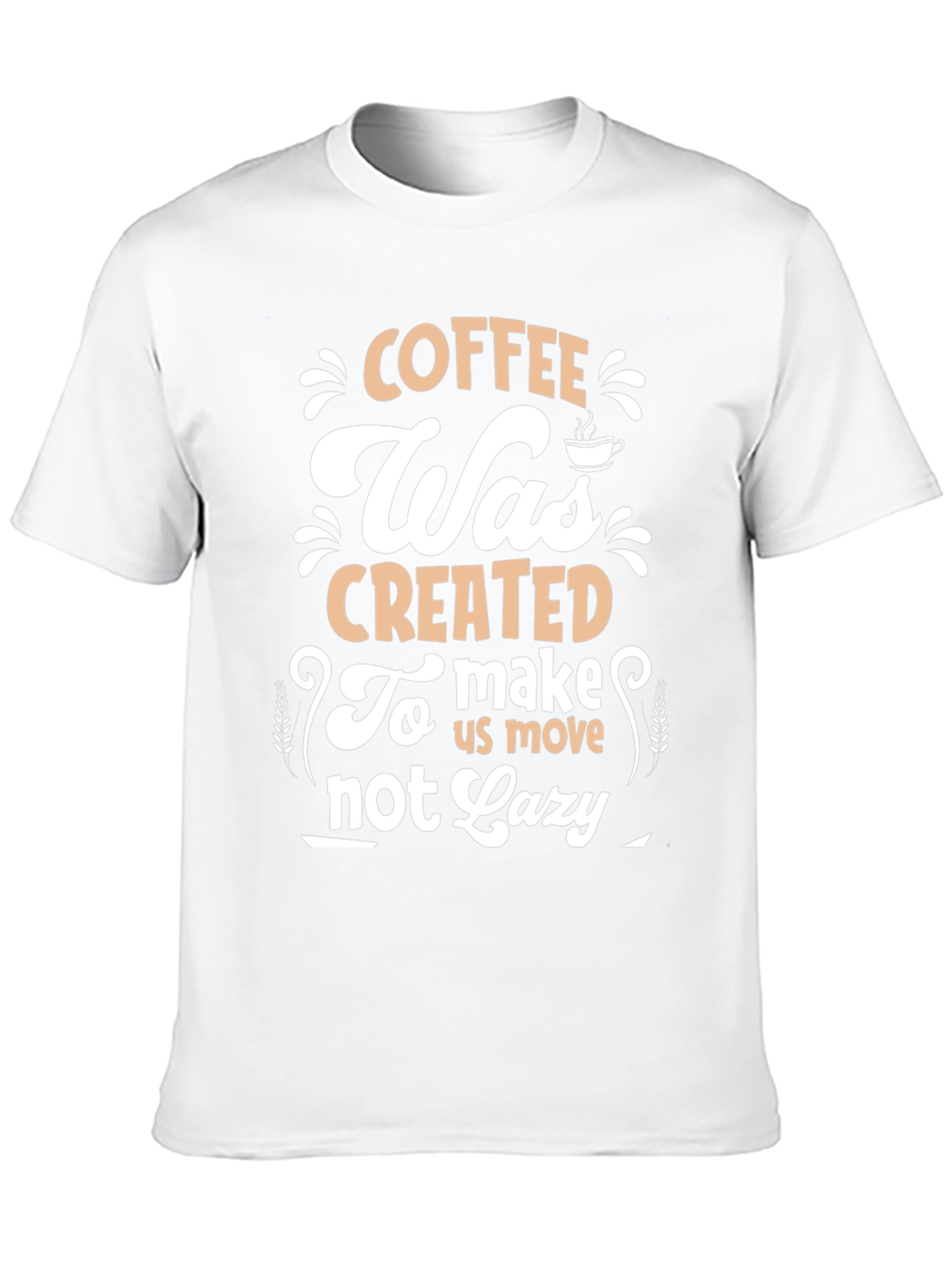Camiseta Negra con Diseño de Café Motivacional