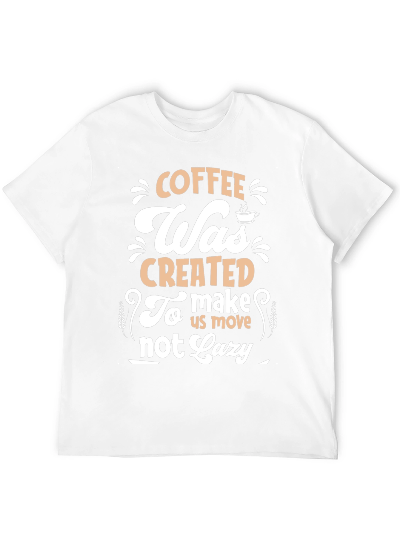 Camiseta Negra con Diseño de Café Motivacional