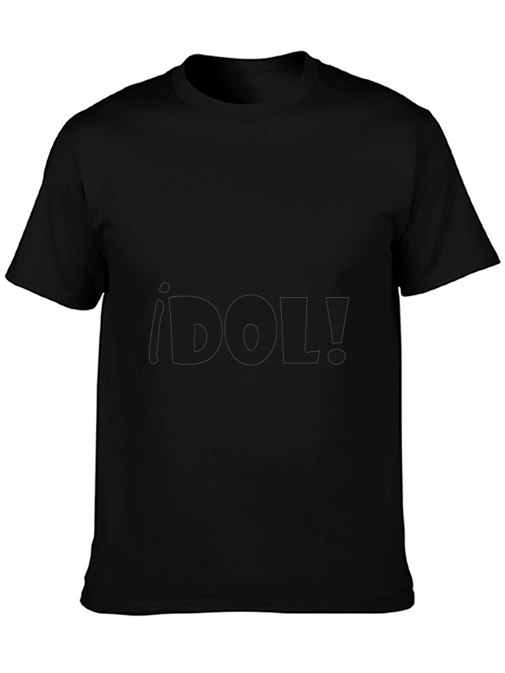 Camiseta Negra Casual de Algodón Premium