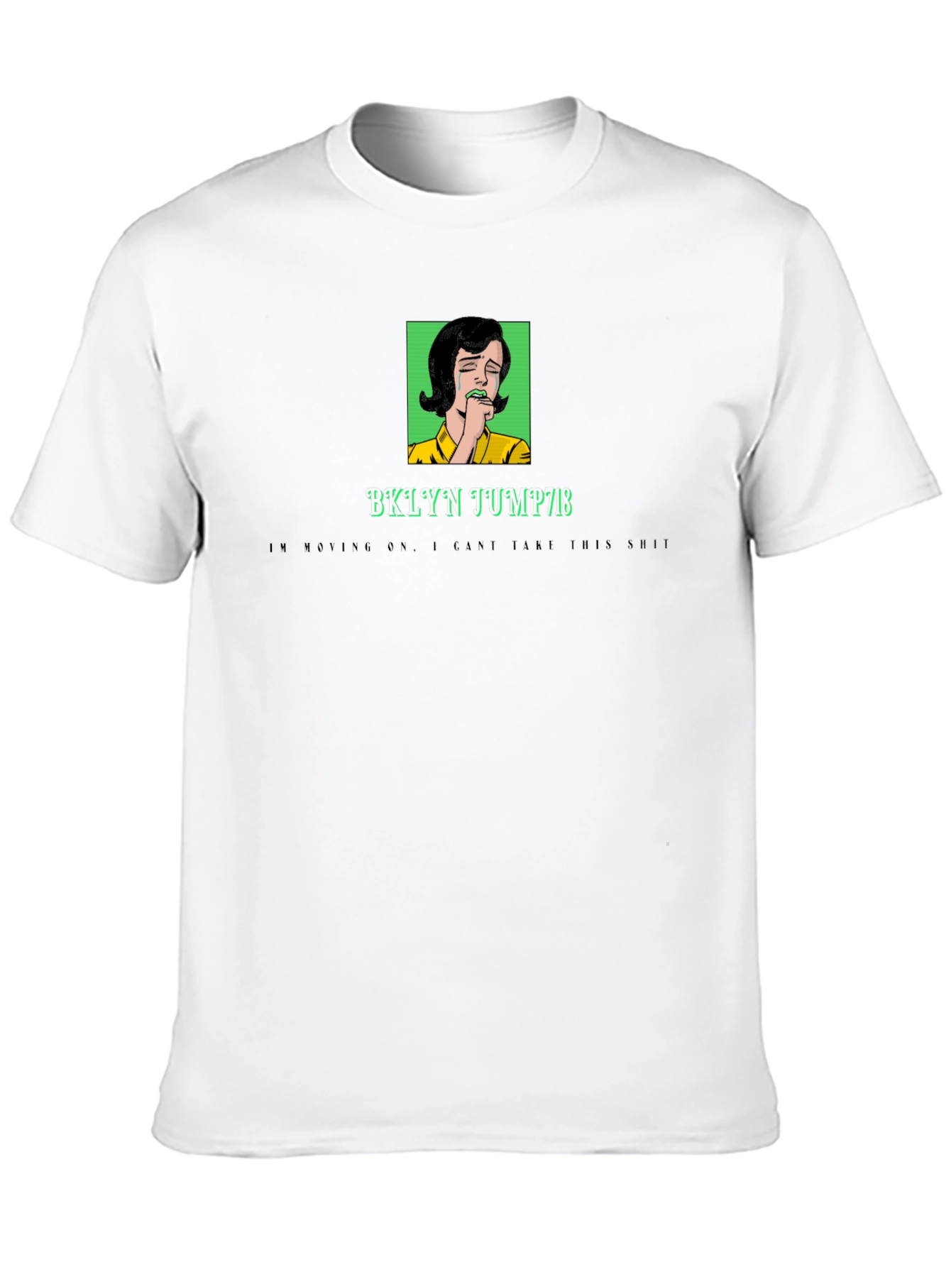 Camiseta Negra con Diseño BKLyn Jump78