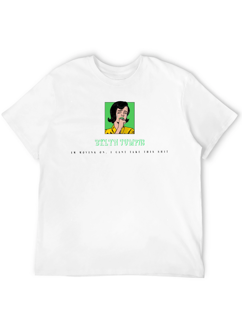 Camiseta Negra con Diseño BKLyn Jump78