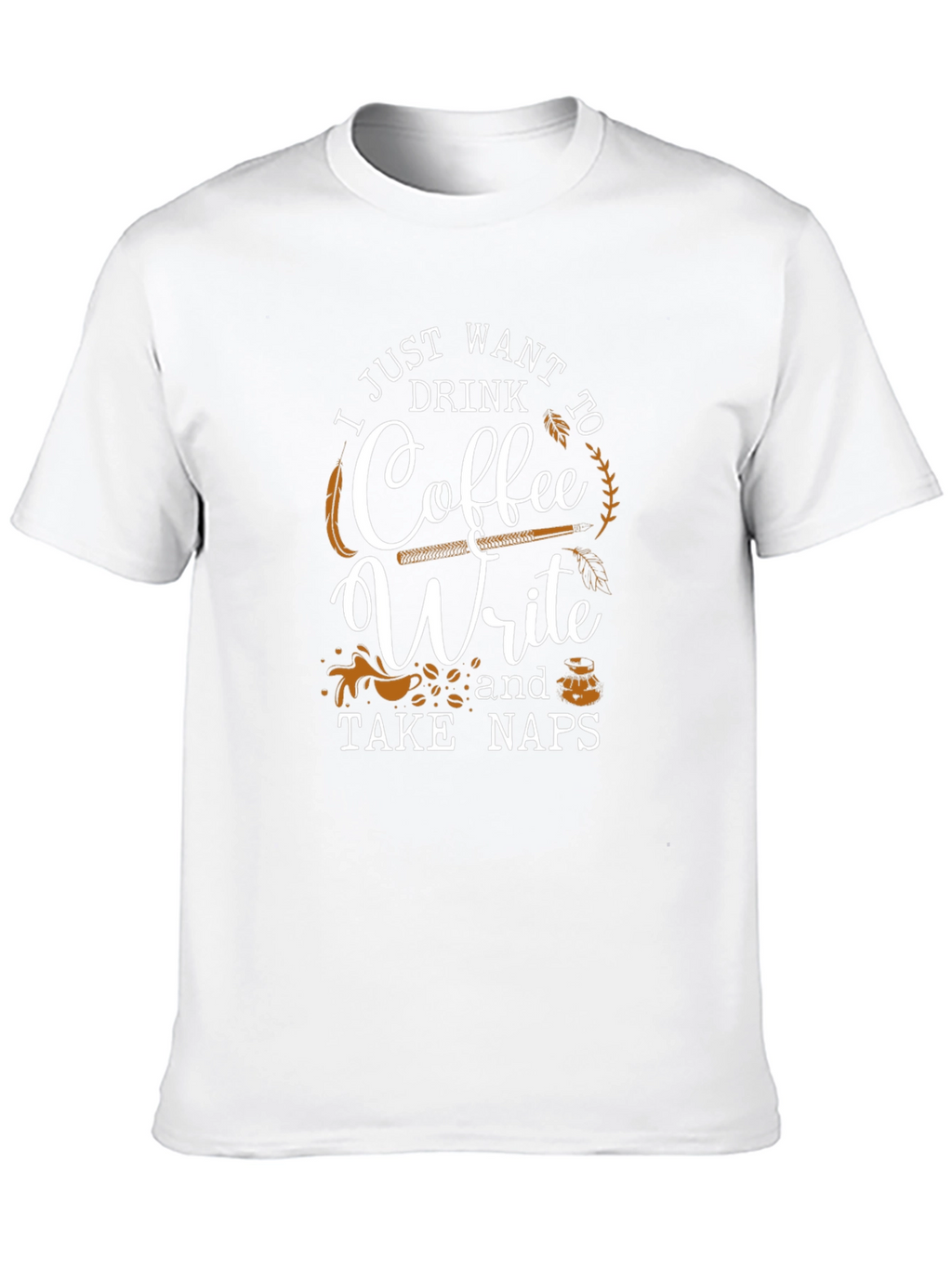 Camiseta Negra Café Escribir y Siestas