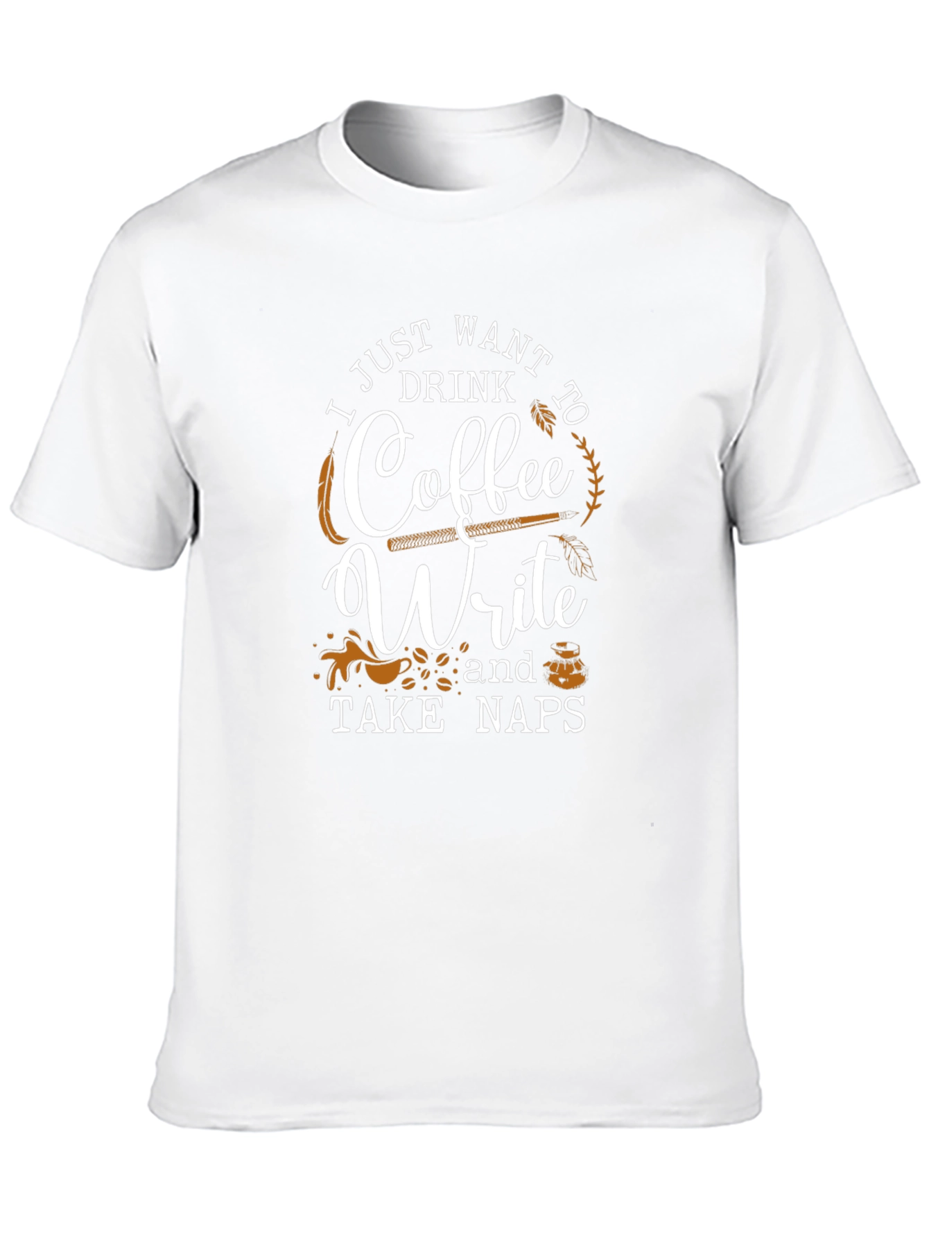 Camiseta Negra Café Escribir y Siestas