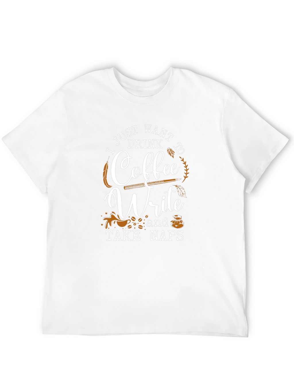 Camiseta Negra Café Escribir y Siestas