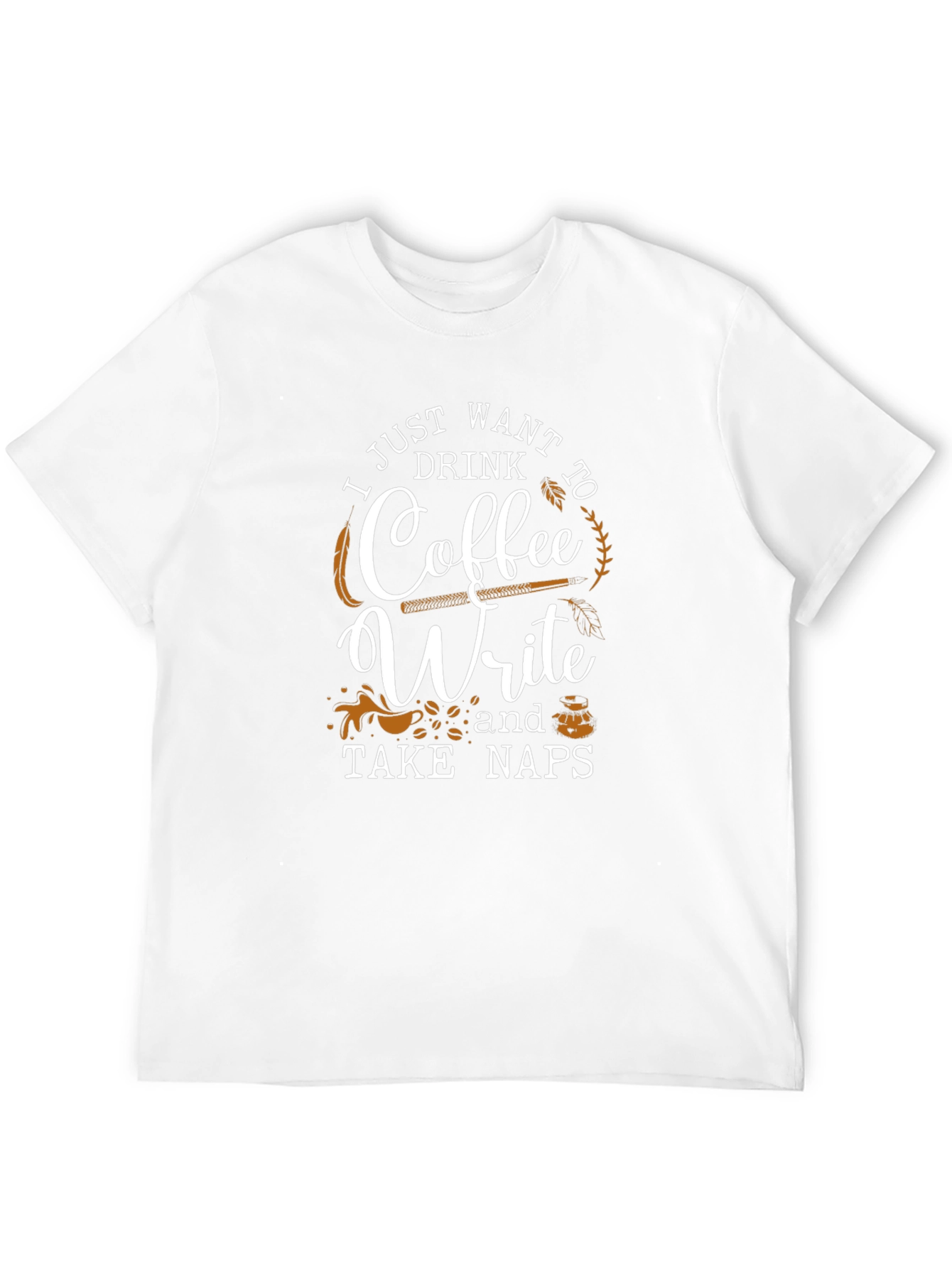 Camiseta Negra Café Escribir y Siestas