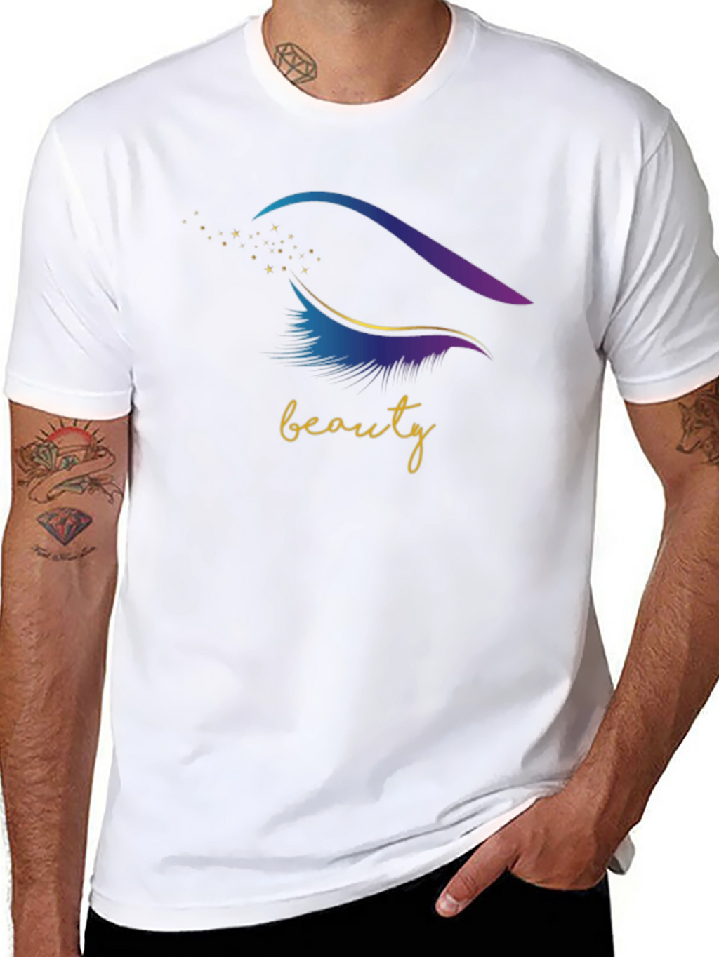 Camiseta Negra Beauty Eye para Hombre