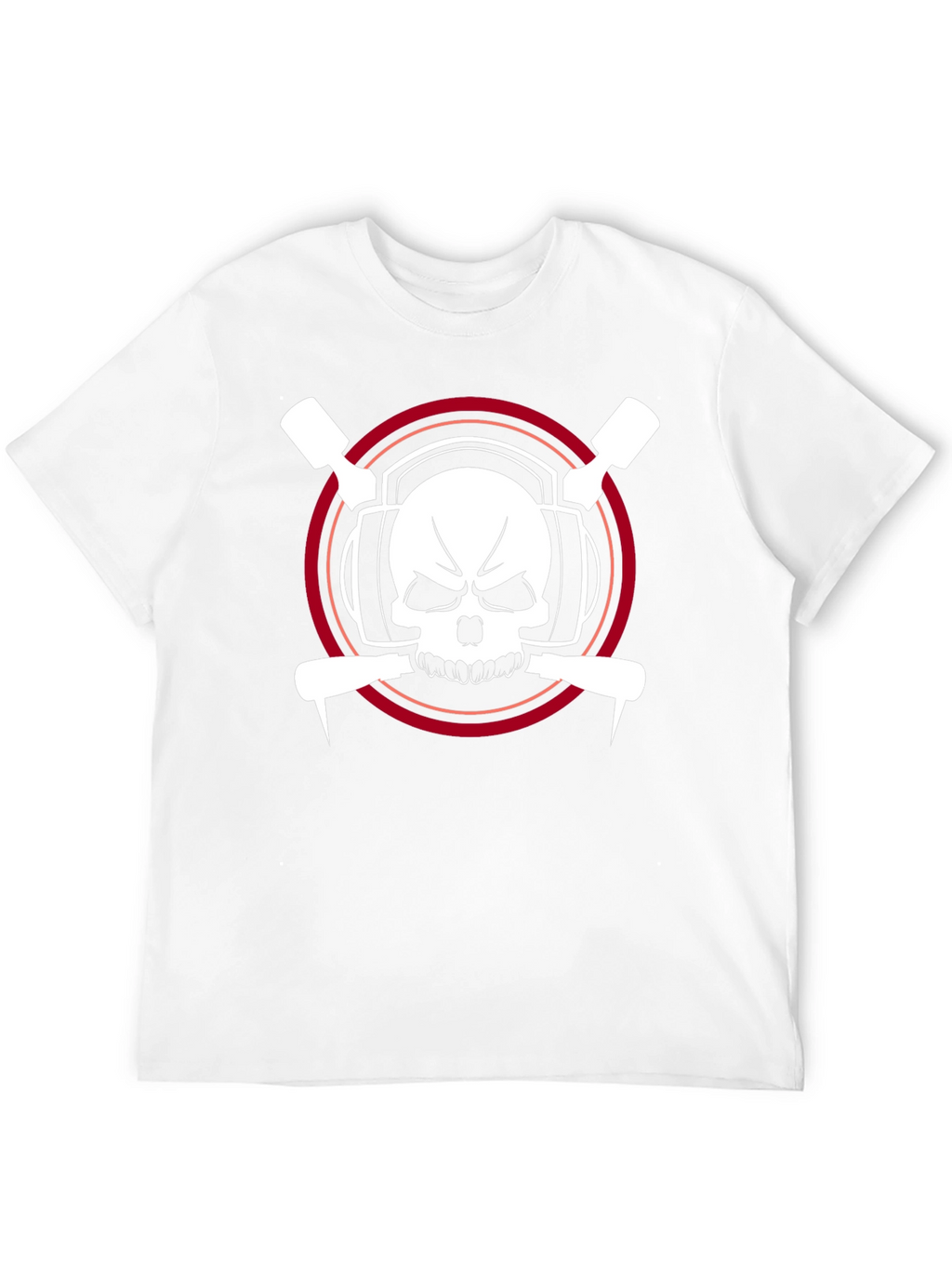 Camiseta Negra con Diseño Calavera Musical