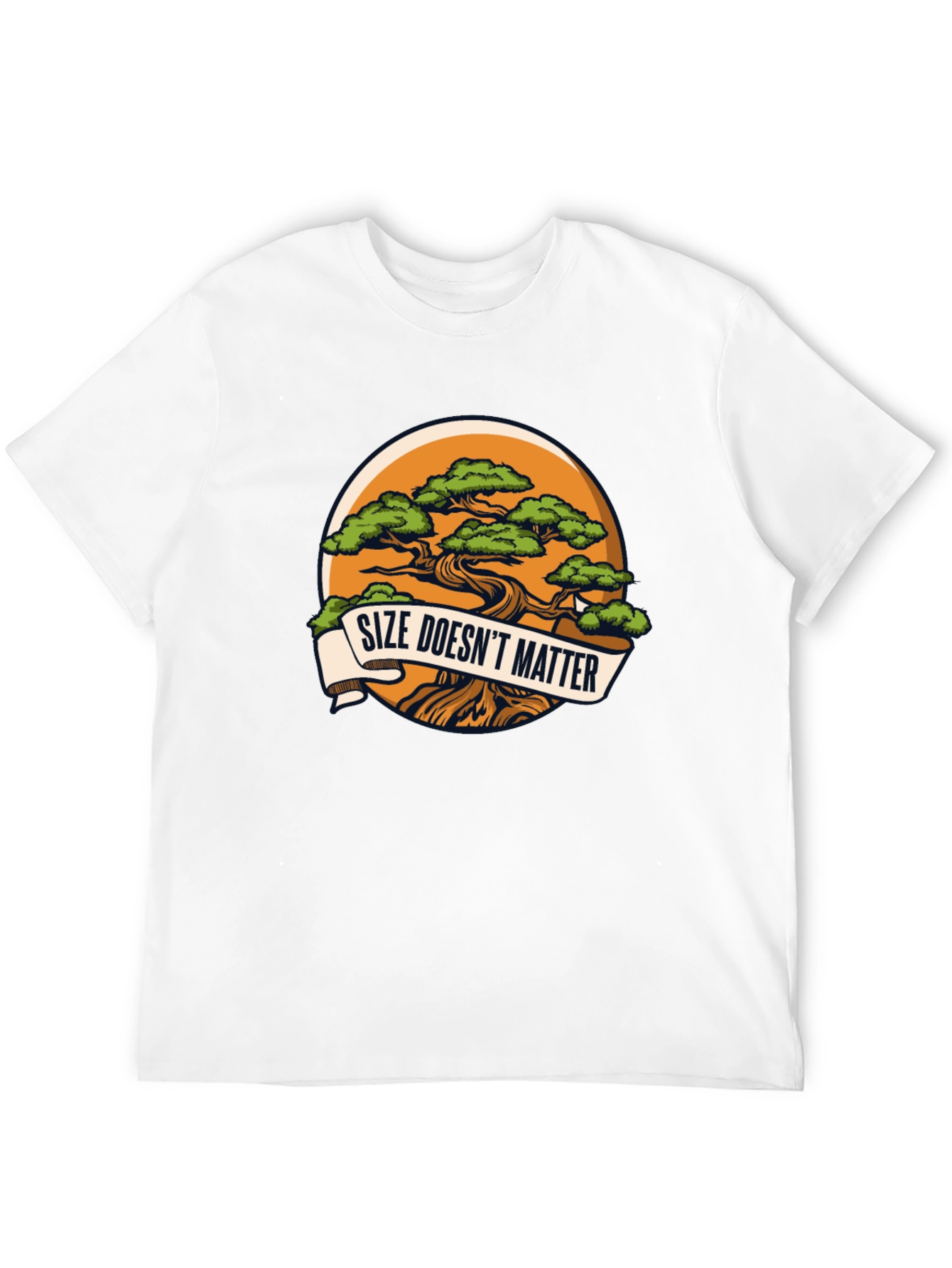 Camiseta Negra con Diseño Bonsái - Talla Única