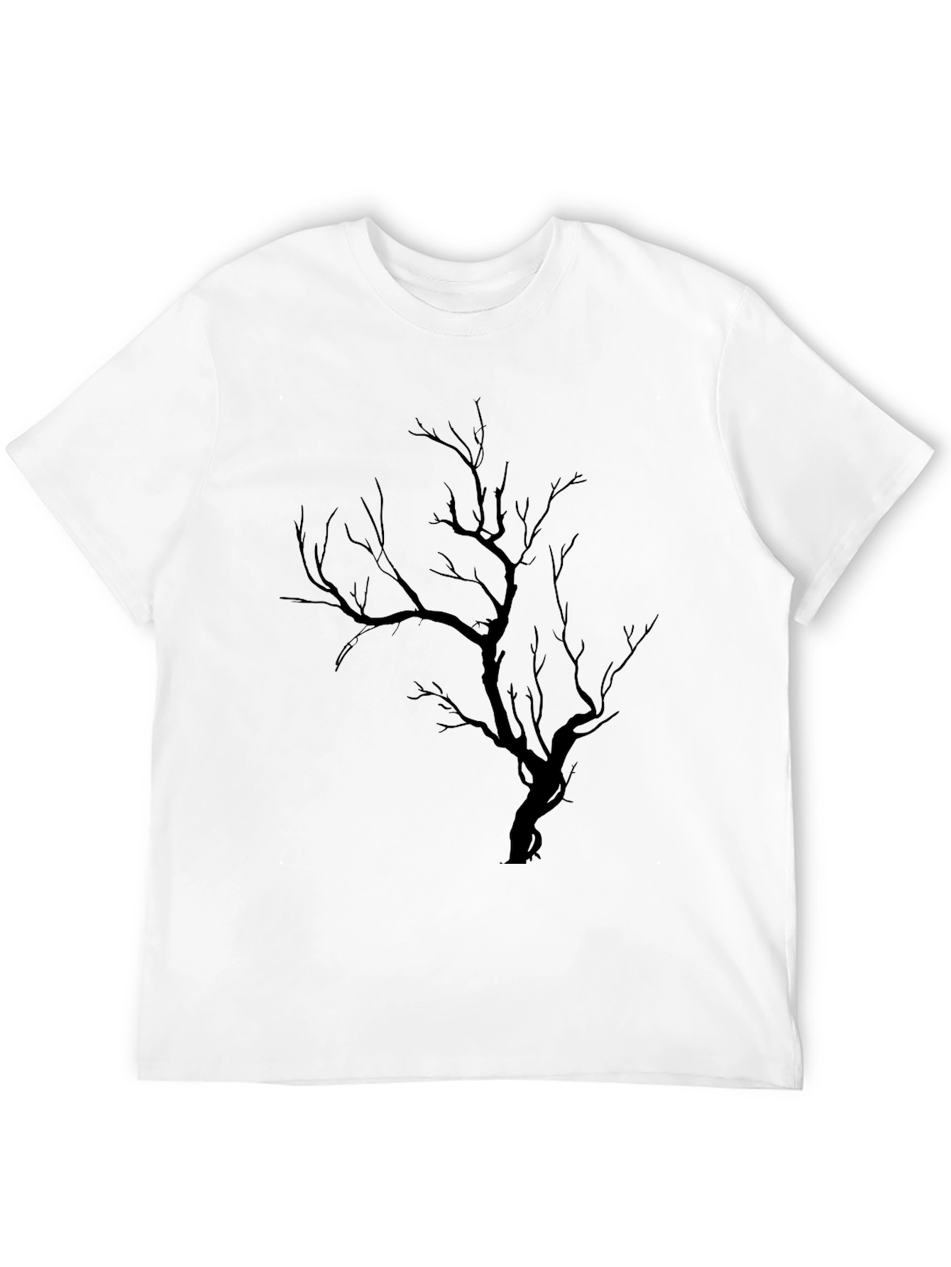 Camiseta Negra con Diseño de Árbol