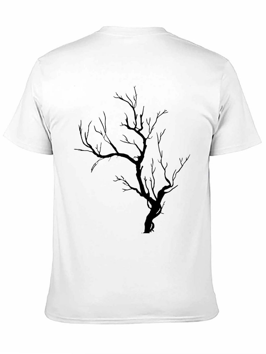 Camiseta Negra con Diseño de Árbol