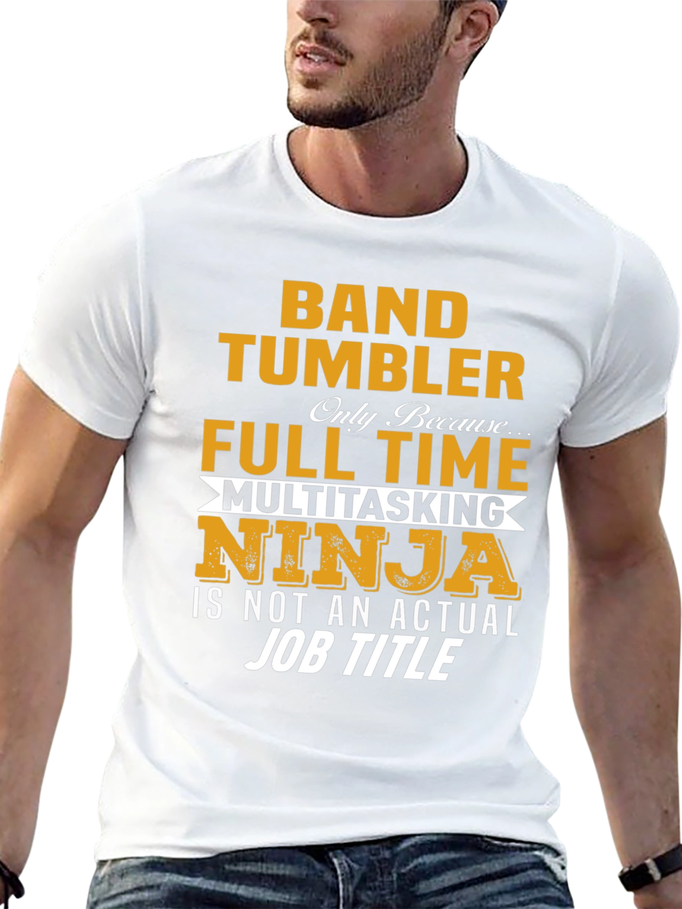 Camiseta Negra Band Tumbler - Ninja