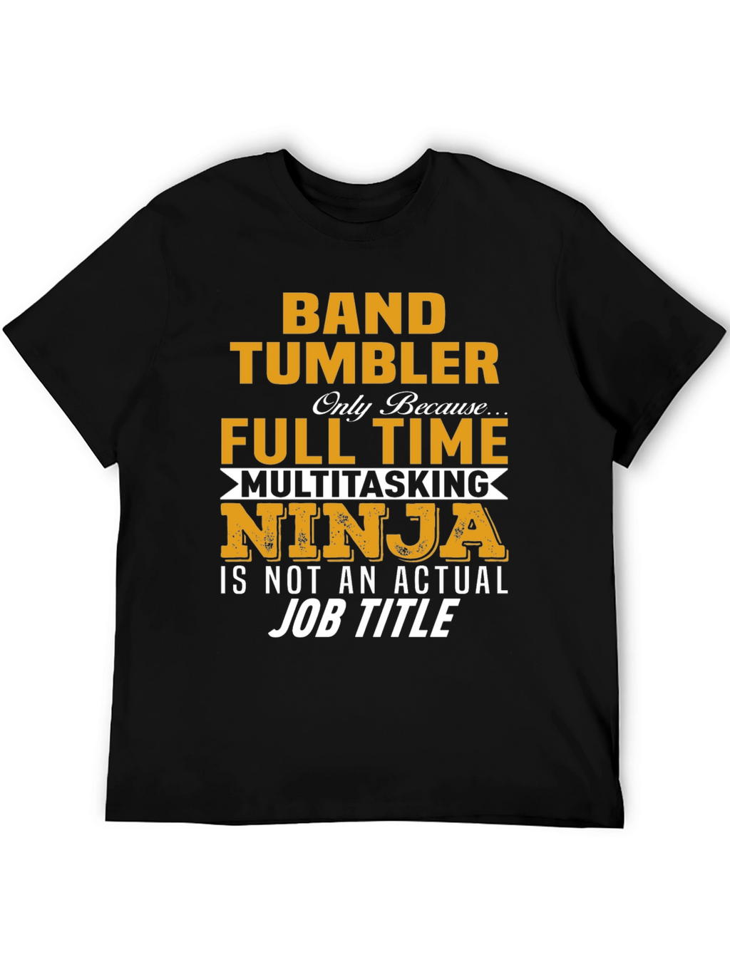 Camiseta Negra Band Tumbler - Ninja