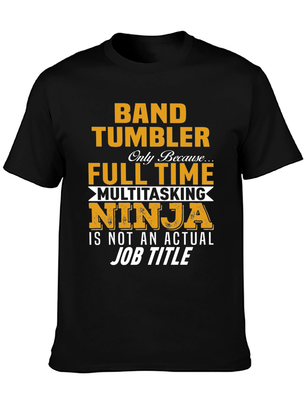 Camiseta Negra Band Tumbler - Ninja