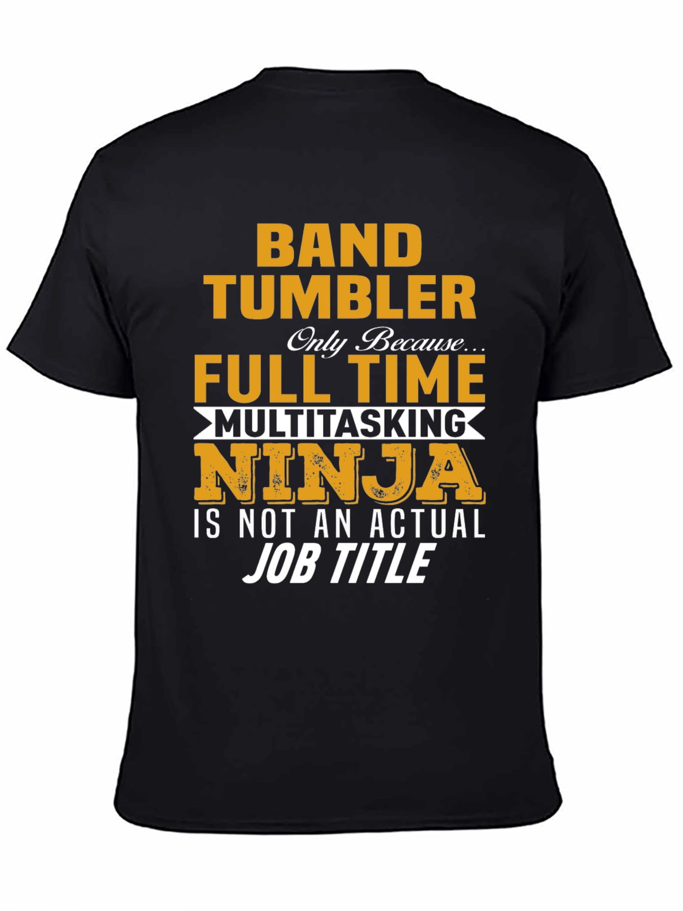 Camiseta Negra Band Tumbler - Ninja